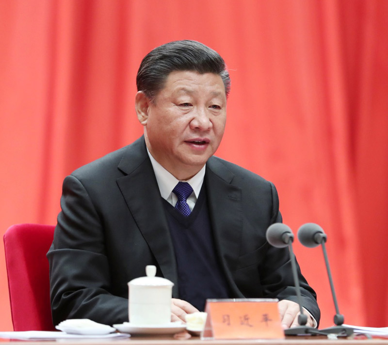 1月11日，中共中央總書記、國(guó)家主席、中央軍委主席習(xí)近平在中國(guó)共產(chǎn)黨第十九屆中央紀(jì)律檢查委員會(huì)第二次全體會(huì)議上發(fā)表重要講話。
