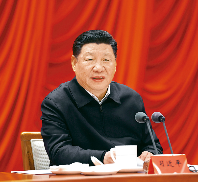 　　2019年1月21日，省部級主要領(lǐng)導(dǎo)干部堅持底線思維著力防范化解重大風(fēng)險專題研討班在中央黨校開班。中共中央總書記、國家主席、中央軍委主席習(xí)近平在開班式上發(fā)表重要講話。 新華社記者 饒愛民/攝