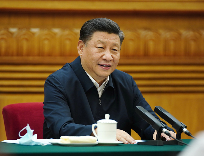 7月21日，中共中央總書記、國家主席、中央軍委主席習(xí)近平在京主持召開企業(yè)家座談會并發(fā)表重要講話。新華社記者 鞠鵬 攝